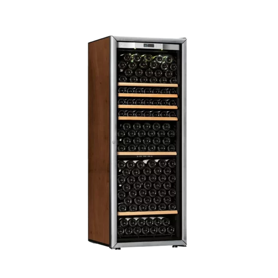 Design wine cellar big capacity tobacco with handle and silver glass door