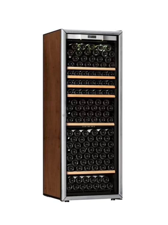 Design wine cellar big capacity tobacco with handle and silver glass door