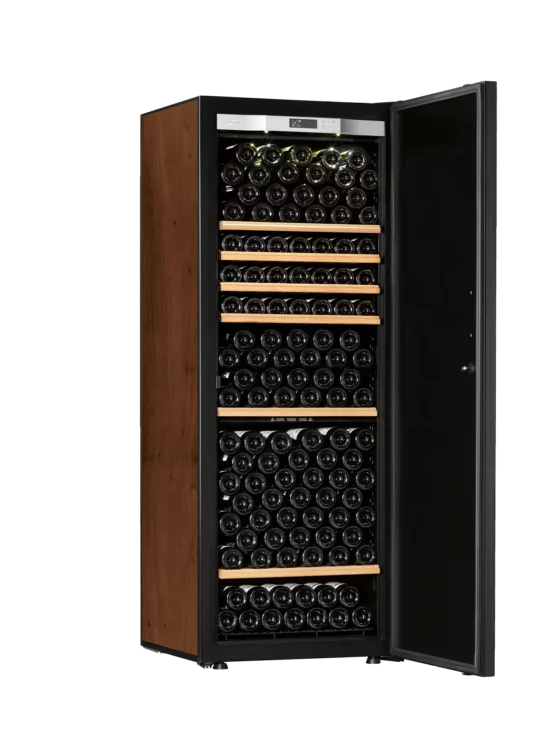 Design wine cellar big capacity free-standing tobacco with handle and solid door