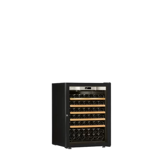 Design wine cellar small capacity free-standing black