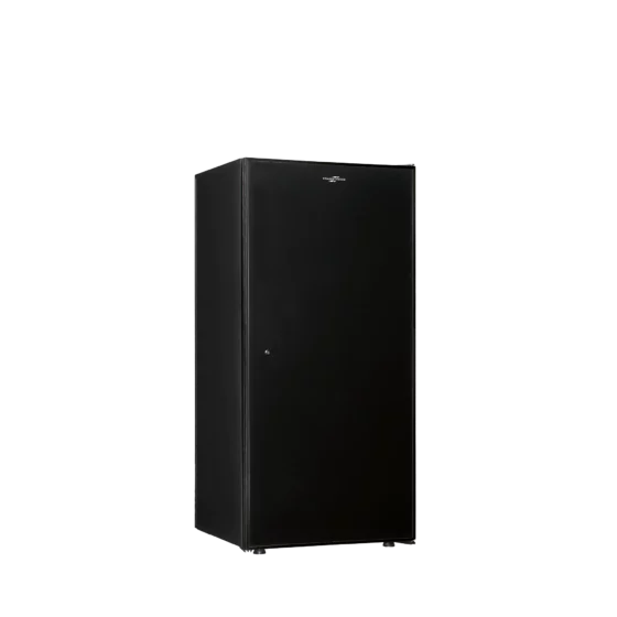 Wine fridge medium capacity black with solid door