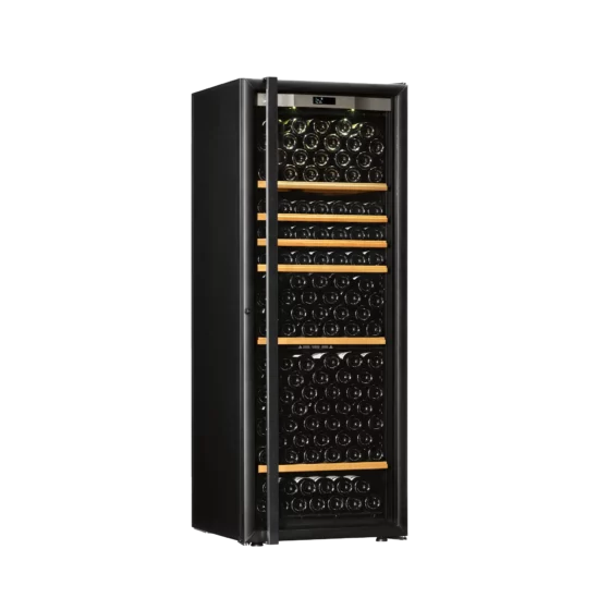 Design wine cellar big capacity free-standing black with handle